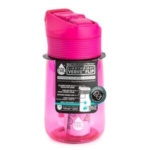 TAL tritan Flip kids water bottle 14 oz  Pink